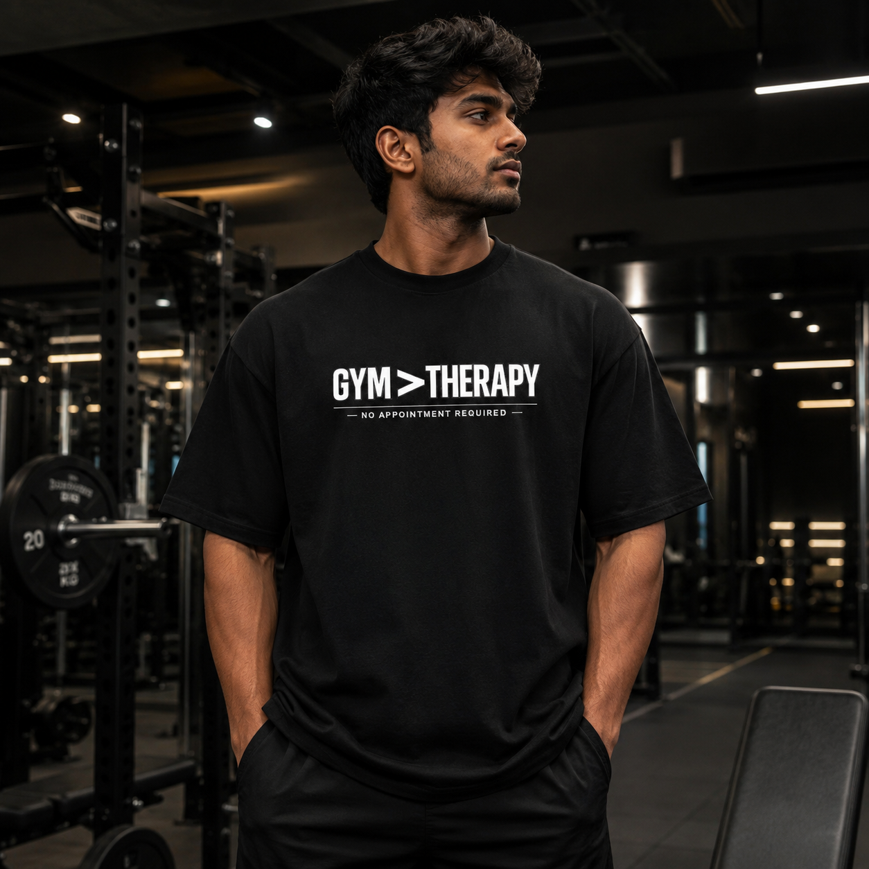 GYM > THERAPY Unisex Oversized Standard T-Shirt